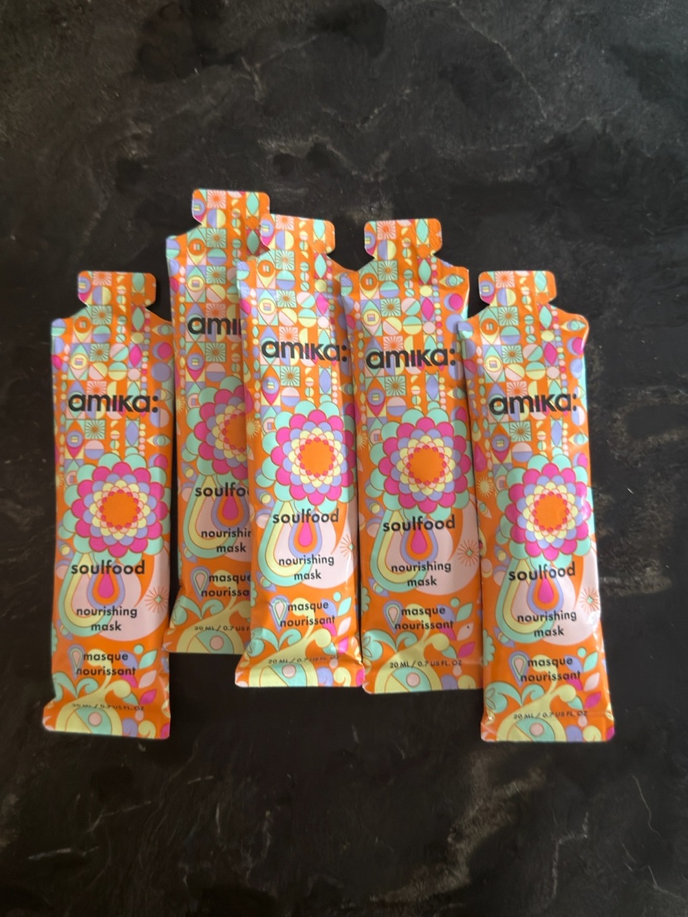 amika Soulfood Nourishing Mask Pack - 5x 20ml each